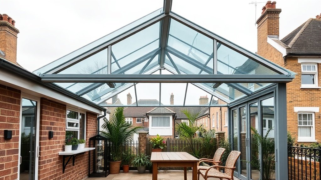Lean-To Glazing Forest Gate