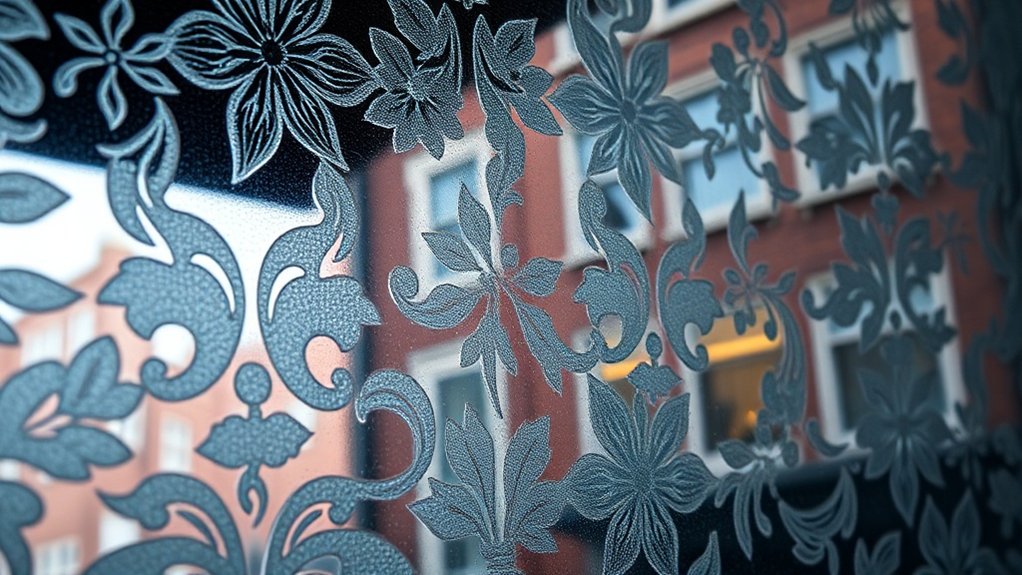 Patterned Decorative Glass Forest Gate