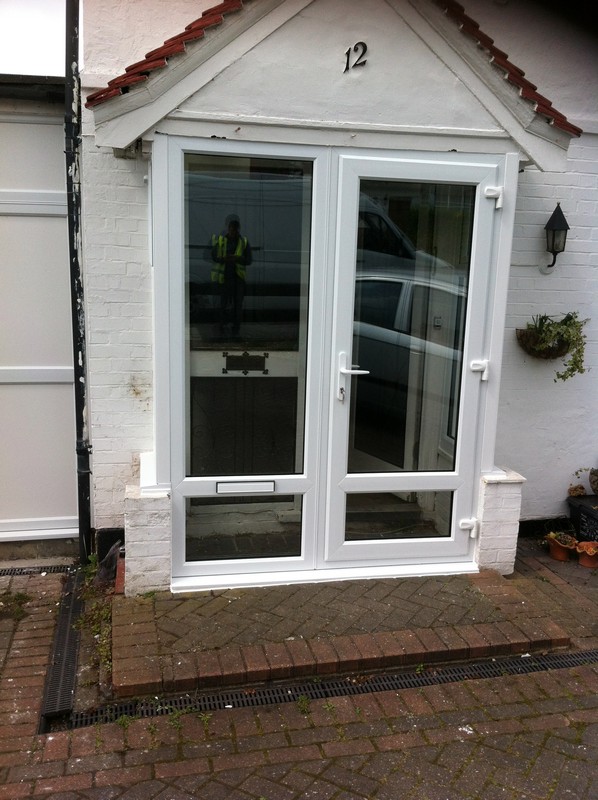 uPVC French doors fitted as front entrance in Forest Gate